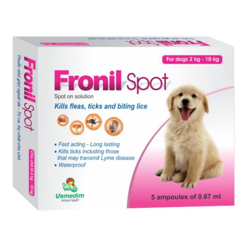 Nhỏ gáy Fronil Spot - Trị ve rận, bọ chét cho Chó Mèo