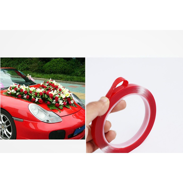 Băng dính 2 mặt siêu chắc trong suốt giấu đường keo