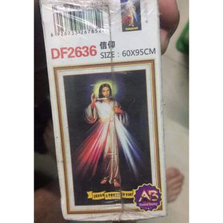 Tranh đính đá chúa thương xót đính kín (60*95)
