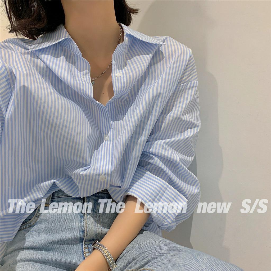 Áo Sơ Mi Nữ Dài Tay Cổ Bẻ Thời Trang Hàn
