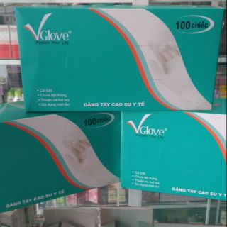 10 hộp Găng tay y tế VGlove (1 thùng)