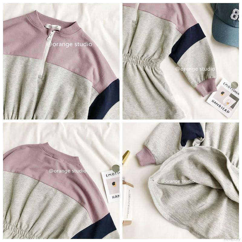 Đầm tay dài phong cách Hàn Quốc cho bé gái