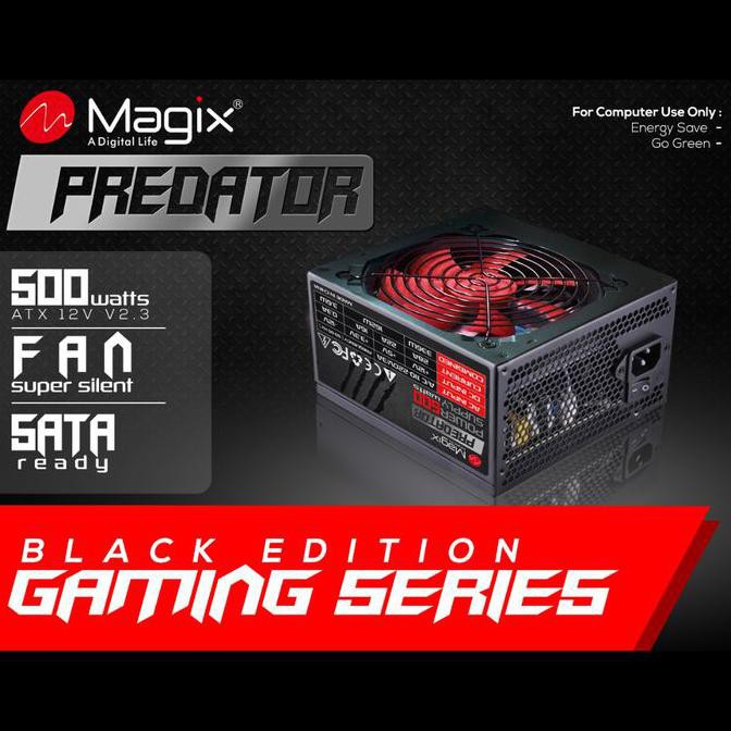 Nguồn Magix 500watt Màu Đen Phiên Bản Chơi Game | BigBuy360 - bigbuy360.vn