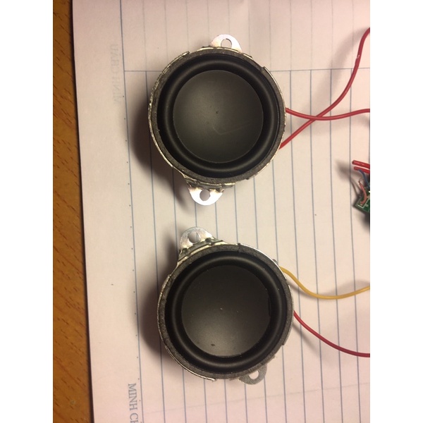 1 đôi Loa JBL 4ohm 3w(tặng kèm mạch khuếch đại công suất và 1 màng cộng hưởng)