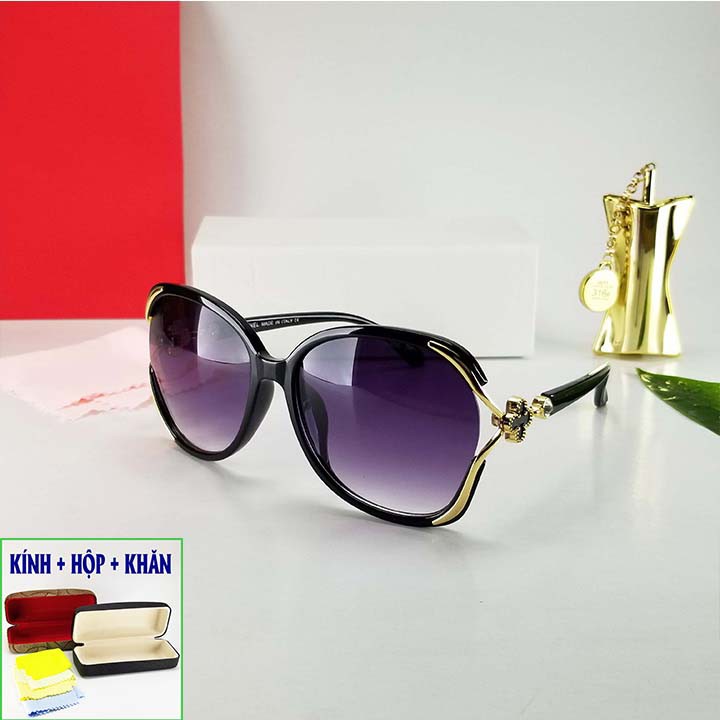 kính râm nữ càng hoa chống uv