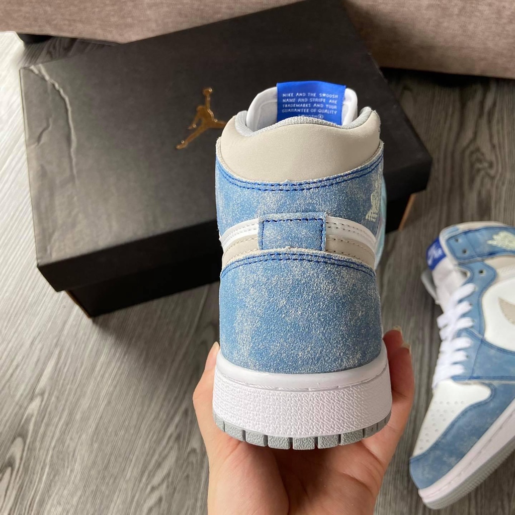 Giày Jordan 1 Retro OG Hyper Royal cổ cao, Giày thể thao nam nữ Jordan 1 Hyper Royal Xanh Loang Full Box Bill | BigBuy360 - bigbuy360.vn