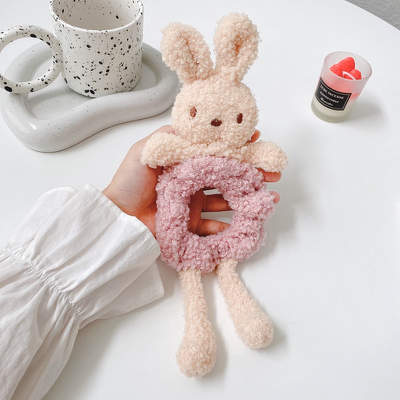 Dây cột tóc đuôi ngựa hình gấu nhồi bông dễ thương vui nhộn cho nữ