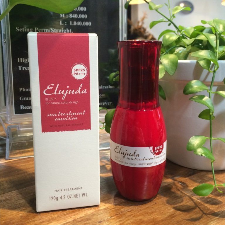 Tinh dầu phục hồi tóc và chống nắng chống nhiệt Milbon Elujuda Sun Treatment SPF25 PA+++ 120ml | BigBuy360 - bigbuy360.vn