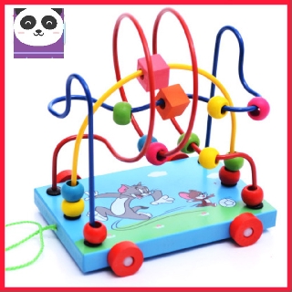 Đồ chơi xe kéo luồn hạt cho bé loại To