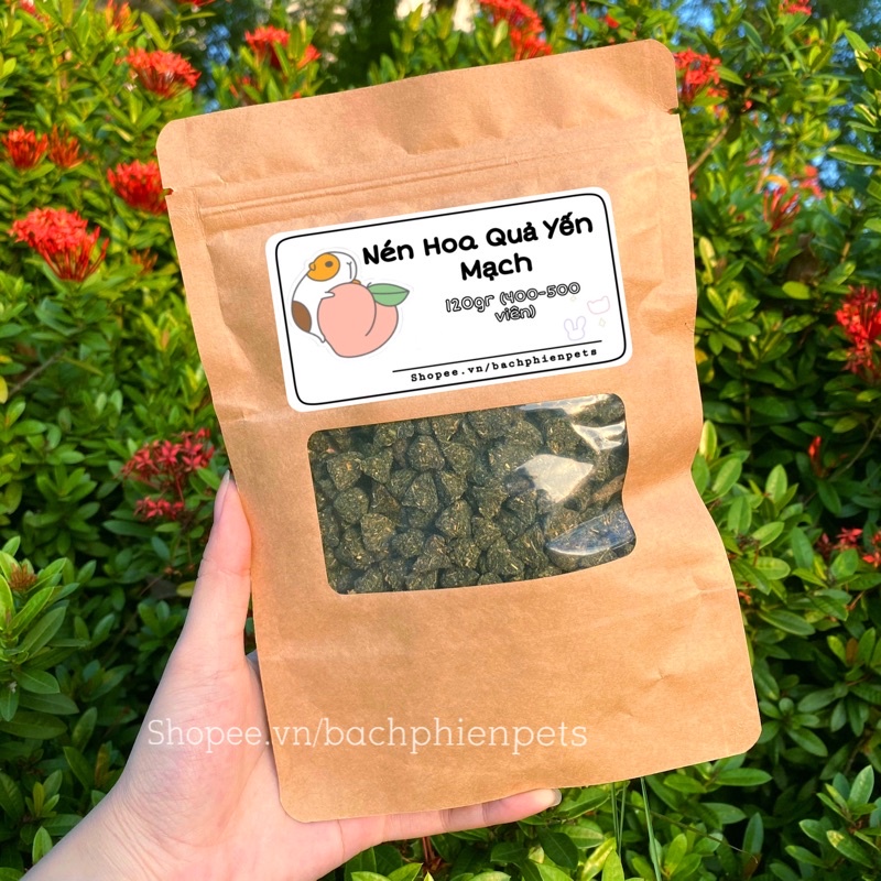 Nén Hoa Quả Bạch Phiến dành cho Thỏ, Bọ, Hamster 120gr