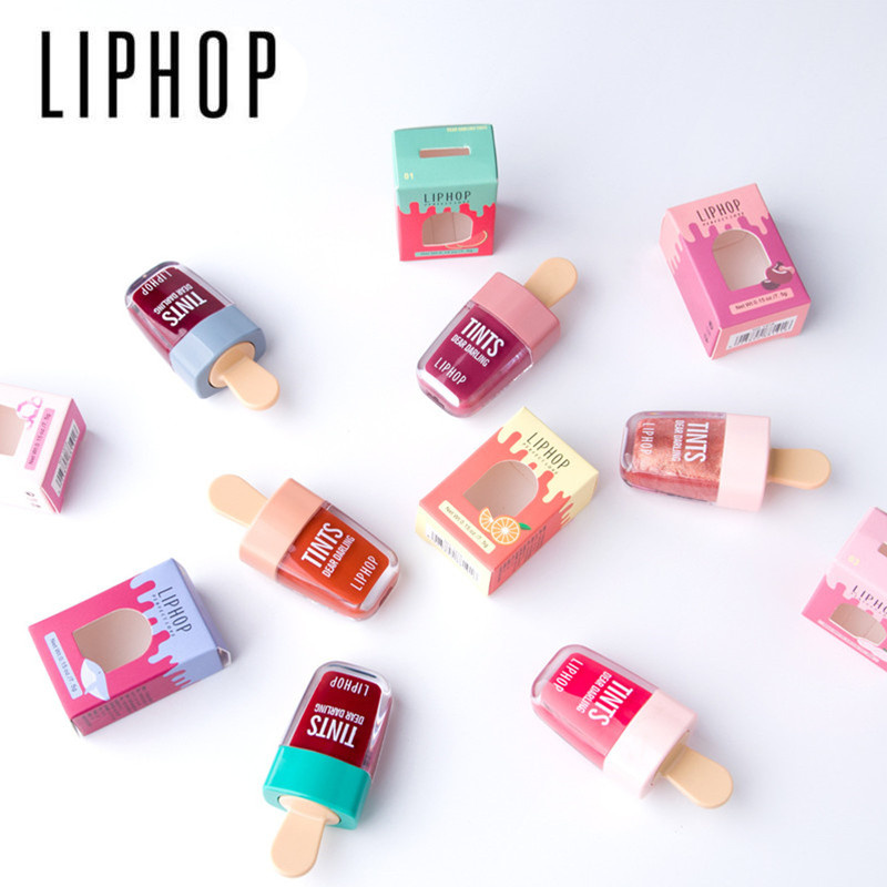 # @ Promotions1PCs LIPHOP Lâu Dài Lip Tint 6 Màu Sắc Lỏng Lipstik Batom Màu Đỏ MỘT Aardwolf Về Như