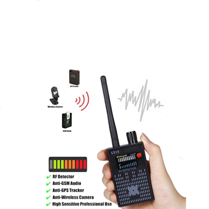 Máy phát hiện nghe lén dò tìm định vị GPS chuyên nghiệp G318