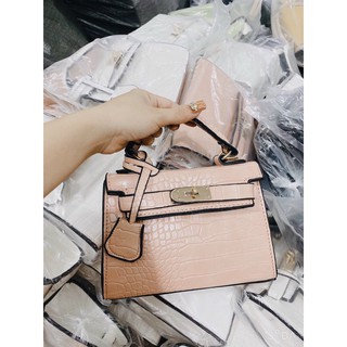 ☘️Túi xách nữ da rắn size 18