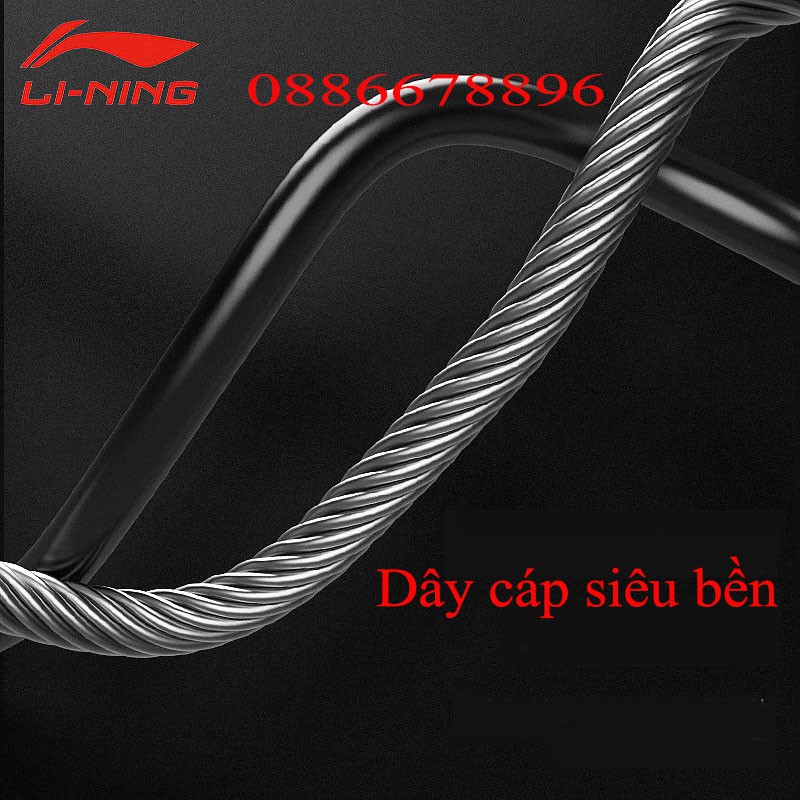 Dây nhảy chuyên nghiệp Lining LBDM776-1. Được các vận động viên chuyên nghiệp lựa chọn trong rèn thể lực, giảm cân...