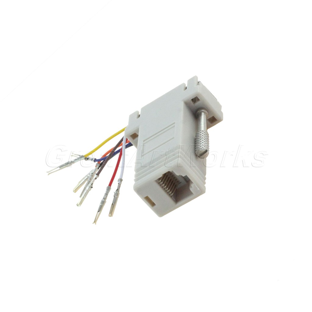 Đầu Nối Chuyển Đổi 9 Pin Db9 Rs232 Male Female Sang Rj45 | BigBuy360 - bigbuy360.vn