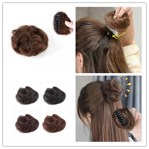 Búi Tóc Giả Hình Nụ Hoa Thời Trang Nữ Tính