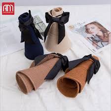Mũ cói gắn nơ,mũ nan vành rộng hở chóp (có sỉ)