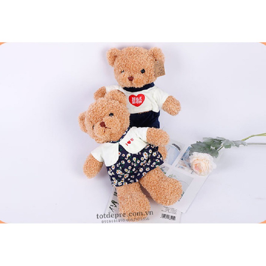 Gấu bông Teddy Hug me cao 28cm