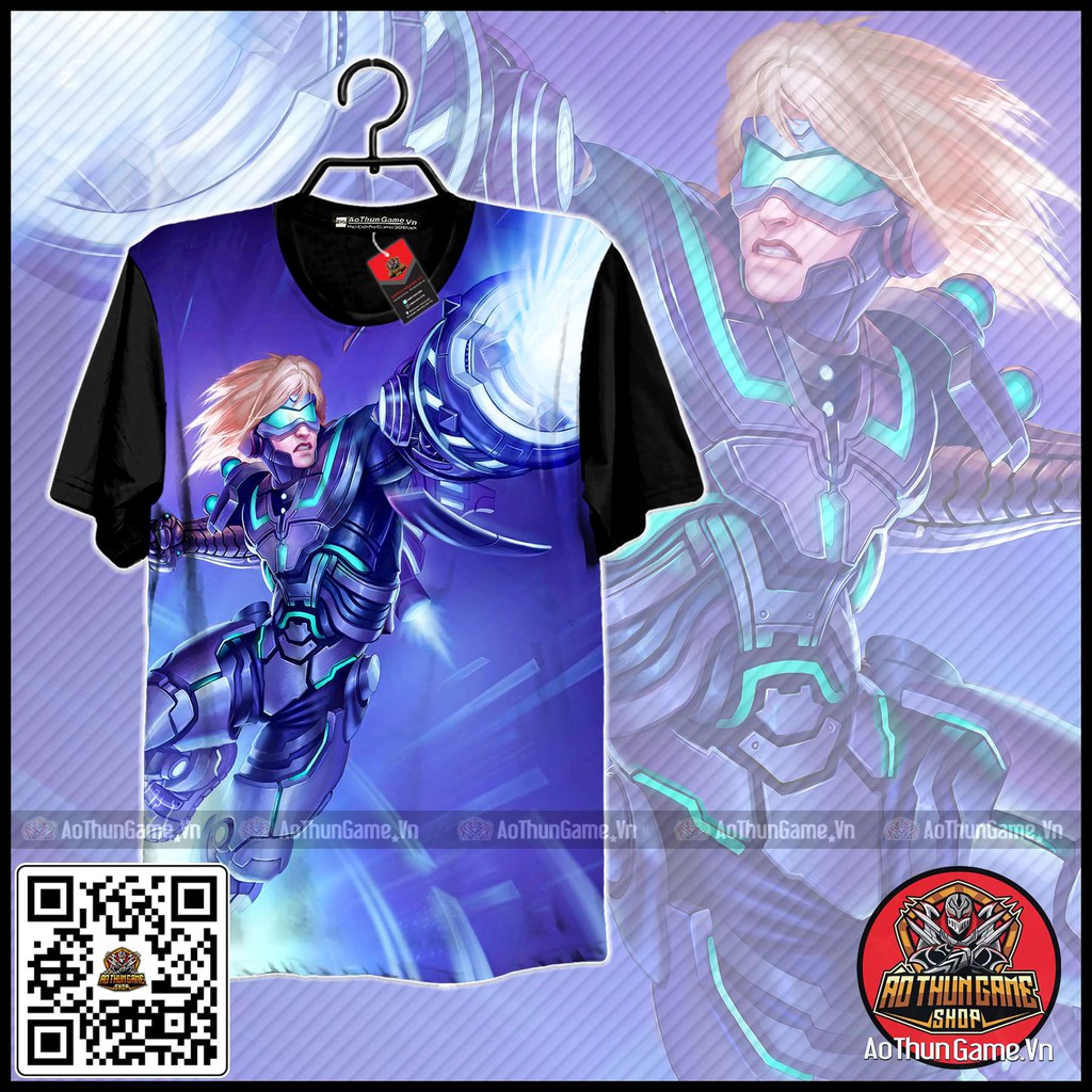 ☘️ Áo liên minh huyền thoại Ezreal Black mới (3D Đen) Áo đấu Game Tốc Chiến LMHT LoL ☘️ (Shop AoThunGameVn)