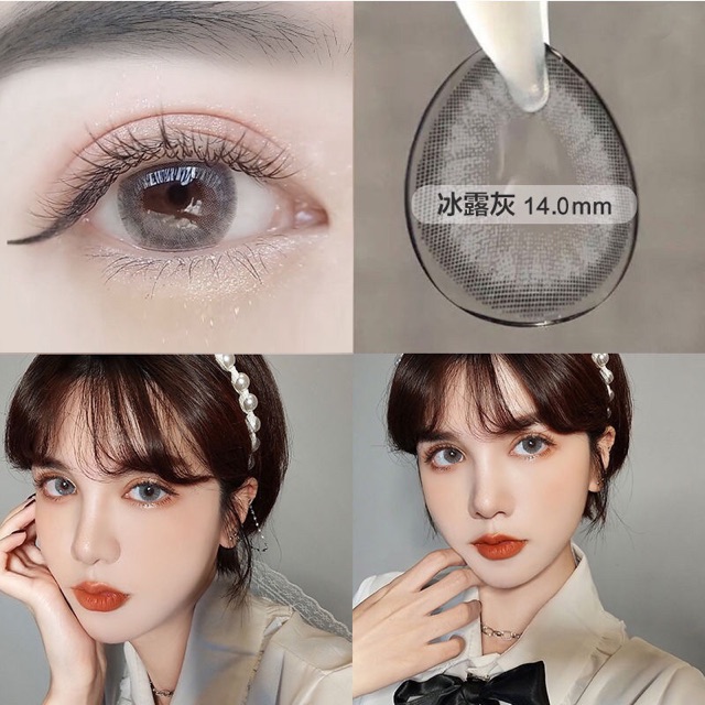 Lens wanghong gray 😘 Liên hệ với shop để đặt độ cận trước khi mua ❤️❤️❤️❤️