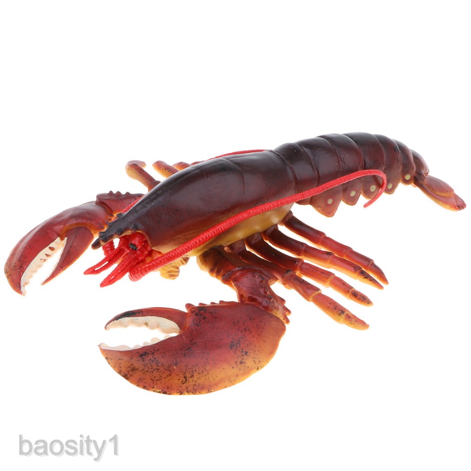 Mô hình con tôm hùm đỏ bằng nhựa dùng trang trí