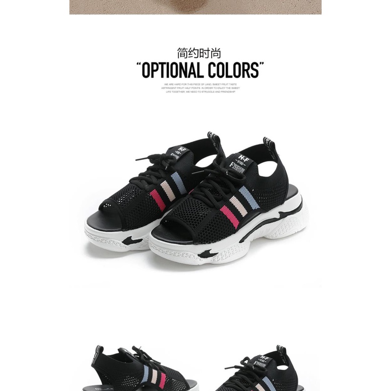 Giày Sandal Thể Thao Đế Dày Rỗng Phong Cách Mùa Hè Dễ Phối Đồ Cho Nữ