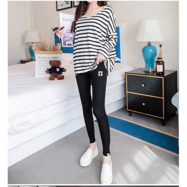 Quần bầu legging len mèo hàn quốc  QB1102