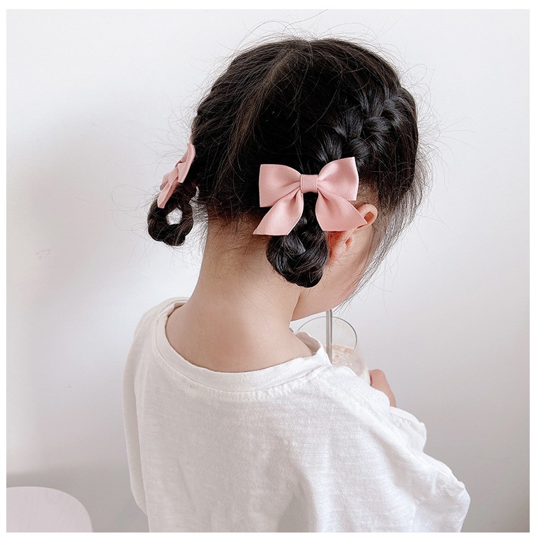 Bộ 2 kẹp tóc hình nơ phong cách xinh xắn cho bé gái
