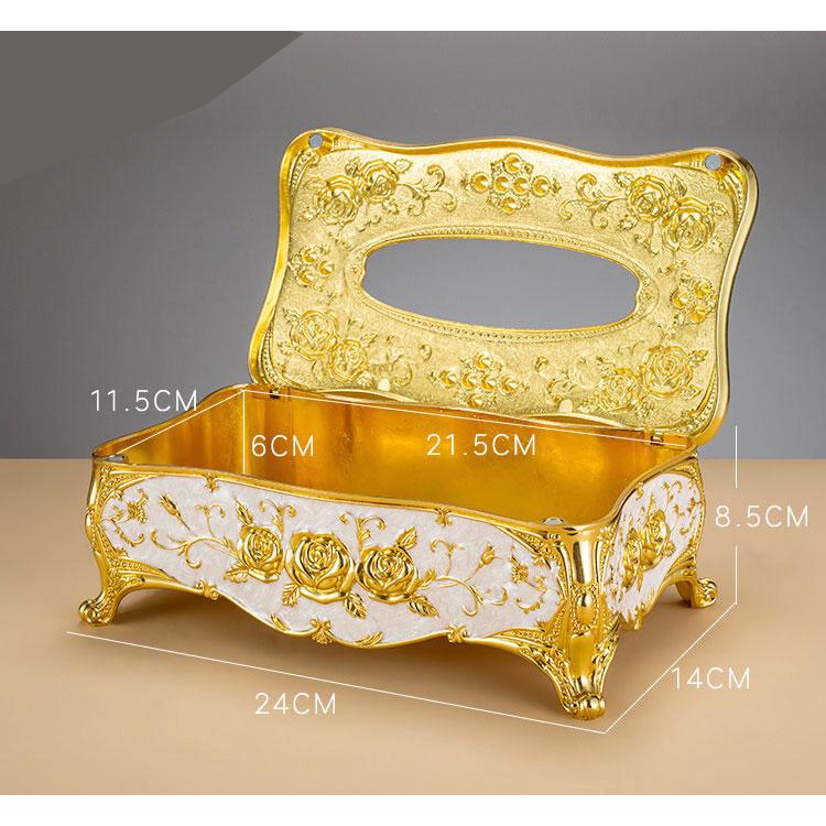 Hộp Đựng Khăn Giấy Phong Cách Tây Âu Trang Trí Bàn Tiếp Khách