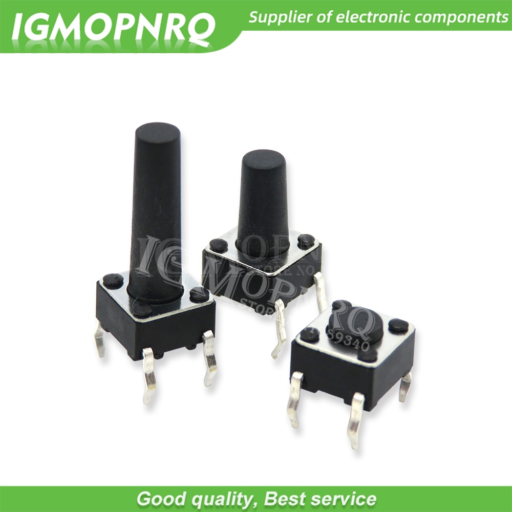 Set 50 Công Tắc Nút Nhấn micro 4pin 6 * 6 6x6x4.3 / 5 / 6 / 7 / 8 / 9 / 10 / 11 / 12 / 13 / 14 / 15 mm 4.3mm 5mm 6mm 7mm 8mm 10 / 11Pro