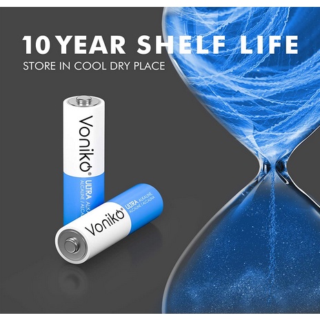 Pin Voniko  AA, Pin AAA USA Mỹ Giá Tốt - Pin AA  Alkaline  Vỉ 2 Viên Cao Cấp Chính Hãng - Lỗi 1 Đổi 1