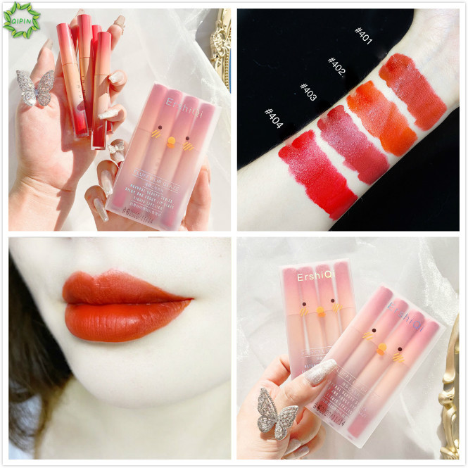 Set 4 Son Kem Lì Qipin Chống Dính Cốc Trang Điểm Cho Người Mới Bắt Đầu | BigBuy360 - bigbuy360.vn