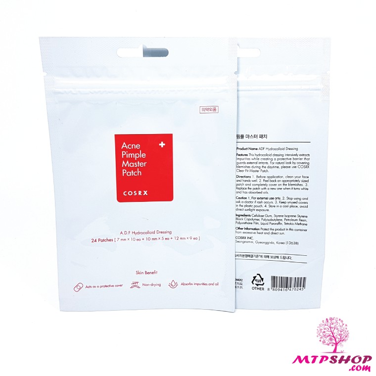 Miếng Dán Mụn Sưng Cosrx Acne Pimple &amp; Clear Fit Master Patch