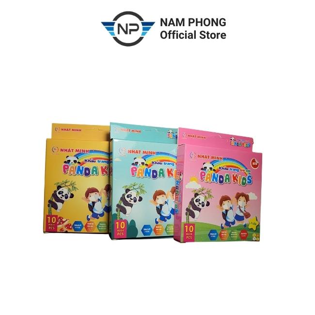 Khẩu trang trẻ em 3 lớp PANDA KIDS MASK kháng khuẩn và chống bụi mịn, an toàn cho bé, namphong_store