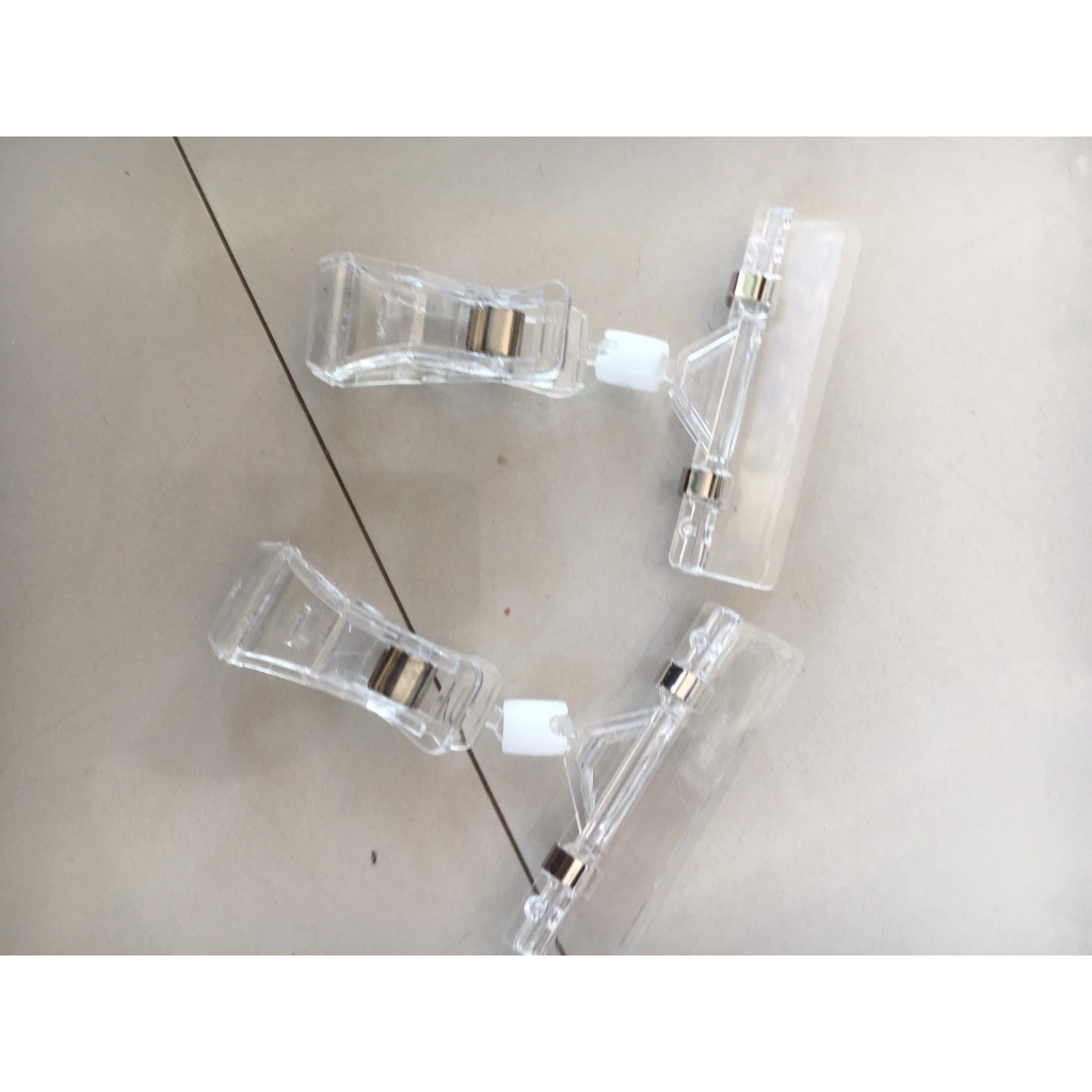 Kẹp V06 11cm , kẹp mica, Kẹp wobbler quảng cáo, kẹp giá sale, kẹp giảm giá xoay 360 độ cao cấp V06