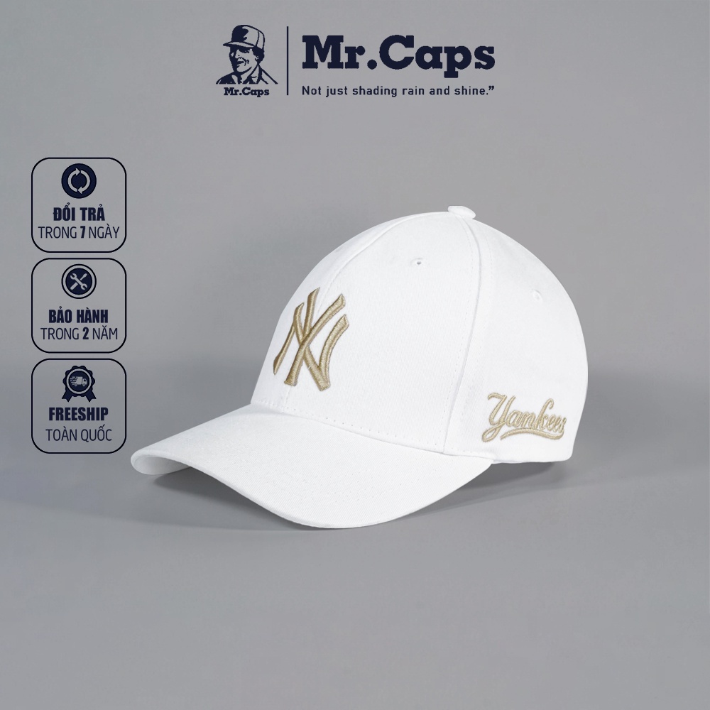Mũ lưỡi trai NY - Nón kết thời trang phom thể thao ulzzang logo thêu nổi 3D cao cấp dành cho cả nam nữ của Mrcaps NY01