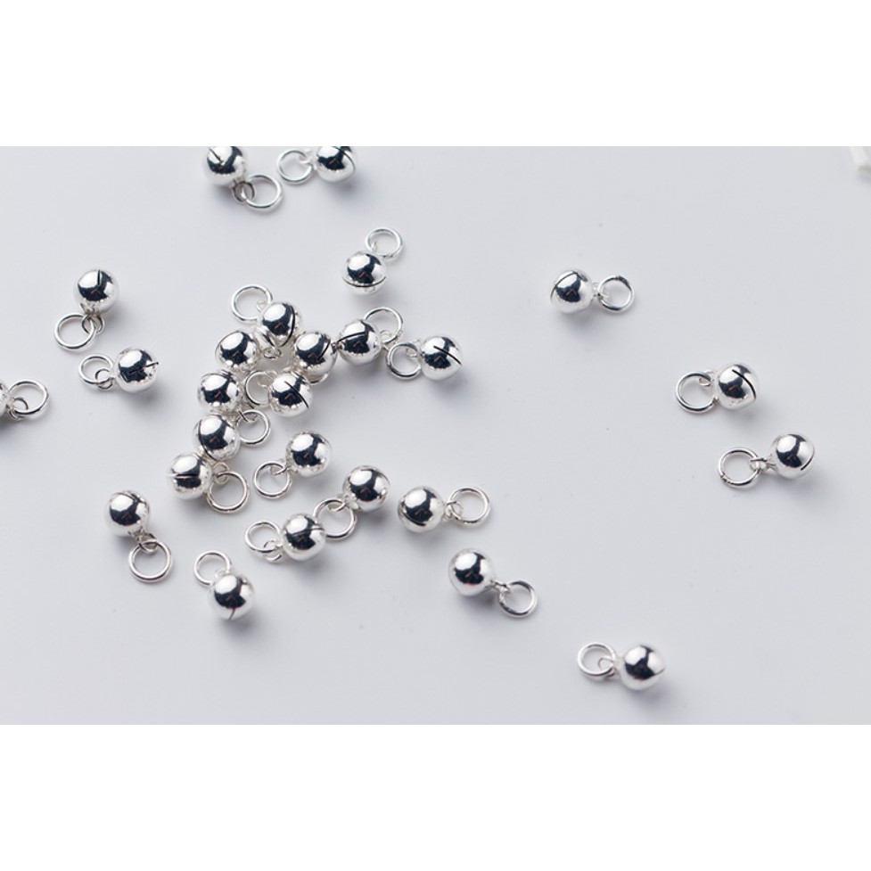 Charm bạc treo chuông lục lạc CT50 Zaly - Bạc S925