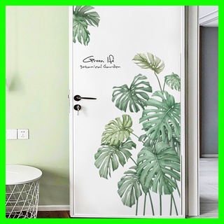 Decal dán tường cây lá nhiệt đới