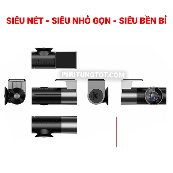 Camera hành trình ô tô Carcam W2S chính hãng nhỏ gọn siêu bền siêu nét bảo hành 12 Tháng