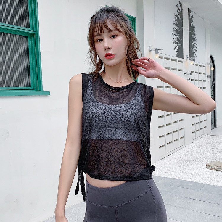 Áo Thun Thể Thao Sát Nách Dáng Rộng Nhanh Khô Thời Trang Cho Nữ