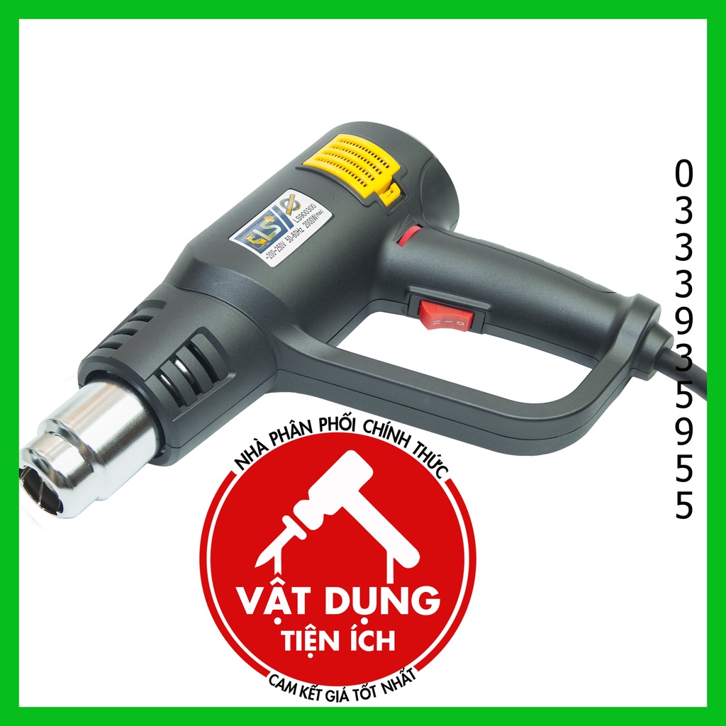 SÚNG KHÒ NHIỆT, THỔI HƠI NÓNG 2000W LS+ (CHÍNH HÃNG)