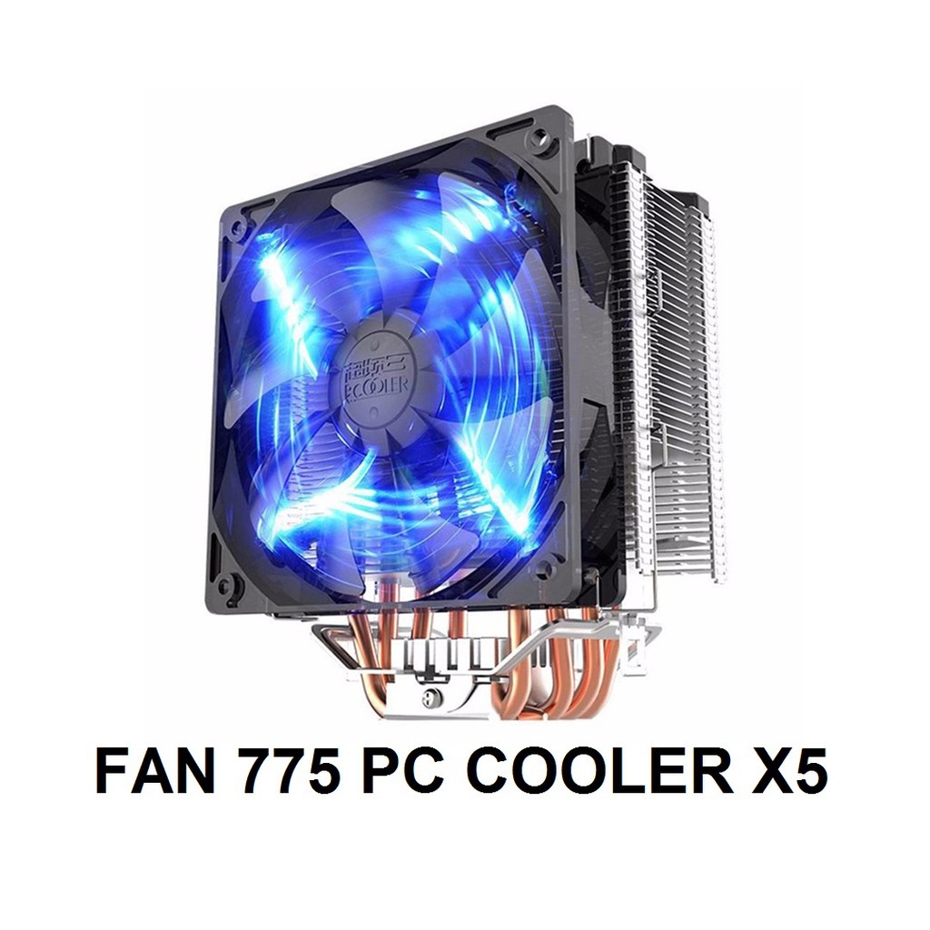 FAN 775 PC COOLER X5 (S1214) LED