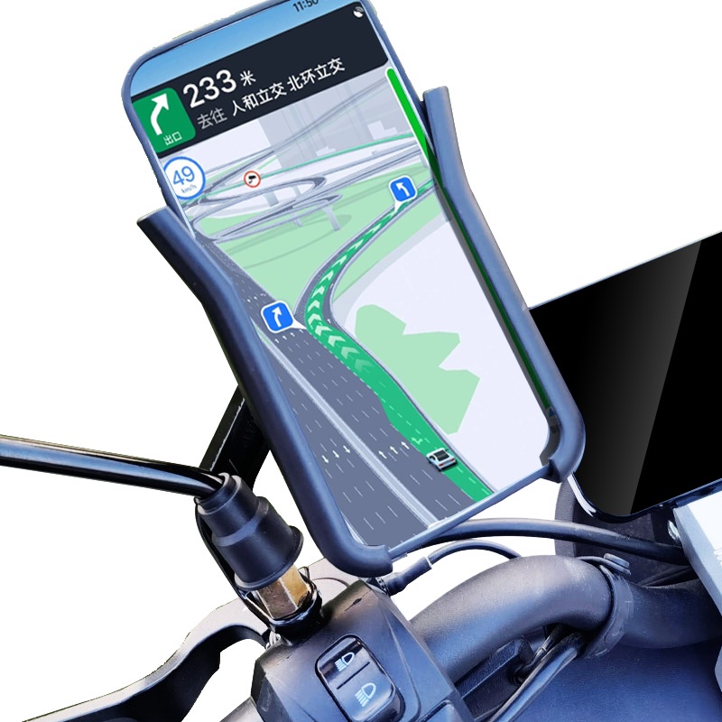 Giá Đỡ Điện Thoại Bằng Hợp Kim Nhôm Gắn Xe Đạp Chống Trượt Tiện Dụng Cho for iphone Android