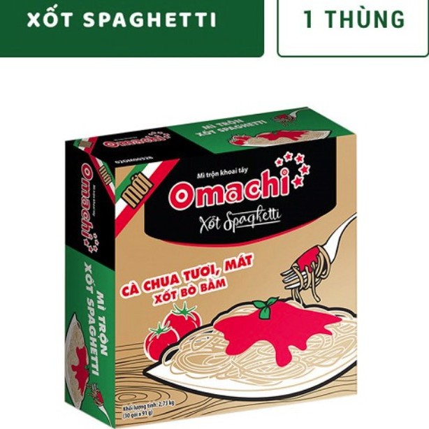 Thùng 30 Gói Mì Trộn Khoai Tây Omachi Xốt Spaghetti 91g | WebRaoVat - webraovat.net.vn
