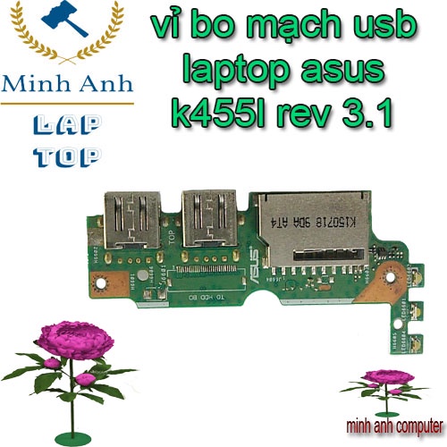 vỉ bo mạch usb laptop asus k455l rev 3.1
