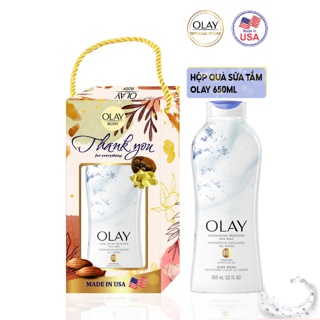 [Mã PG2112B giảm 8% đơn 199K] Hộp quà Sữa tắm Olay Body wash Sea Salt Muốn Biển 650ml