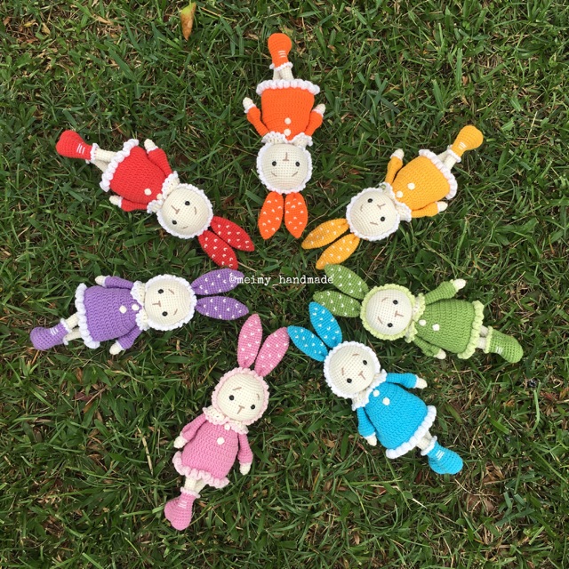 Thú bông len handmade - Thỏ Mimi (được chọn màu)