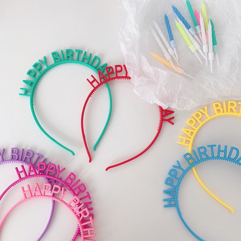 Băng Đô Hình Bánh Kem Sinh Nhật Phong Cách Hàn Quốc