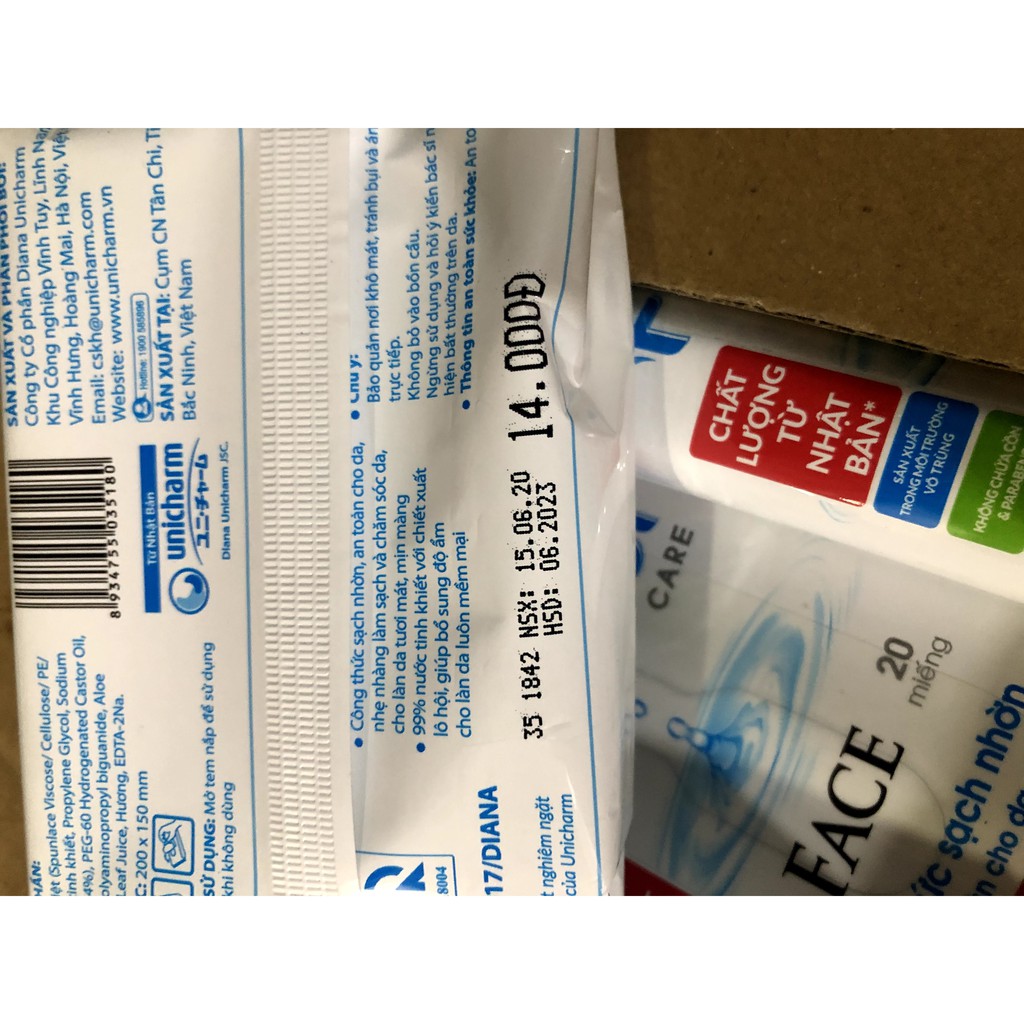 Khăn Ướt Fressi Care Face 20 miếng 1 gói