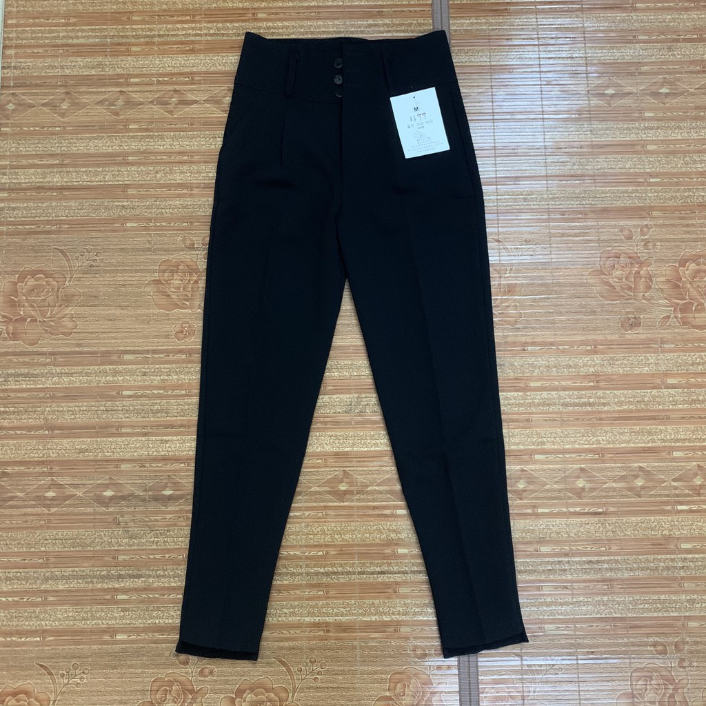 Quần Baggy công sở loại 1 Gấu cao thấp - Cạp cao